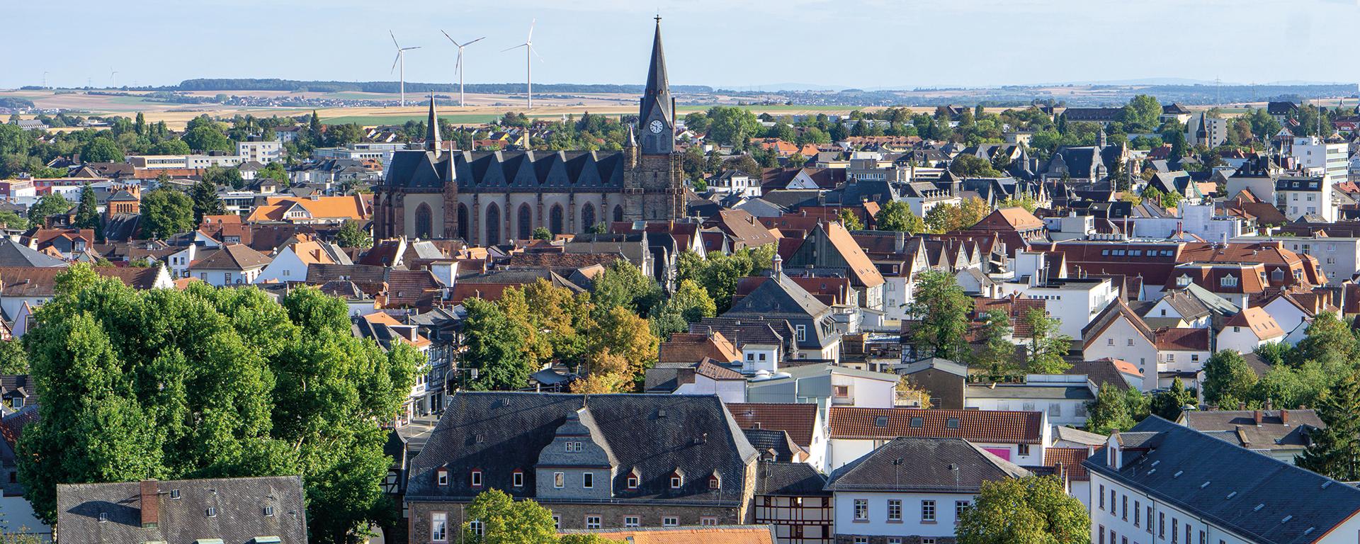 Panorama Friedberg, Hessen, Deutschland