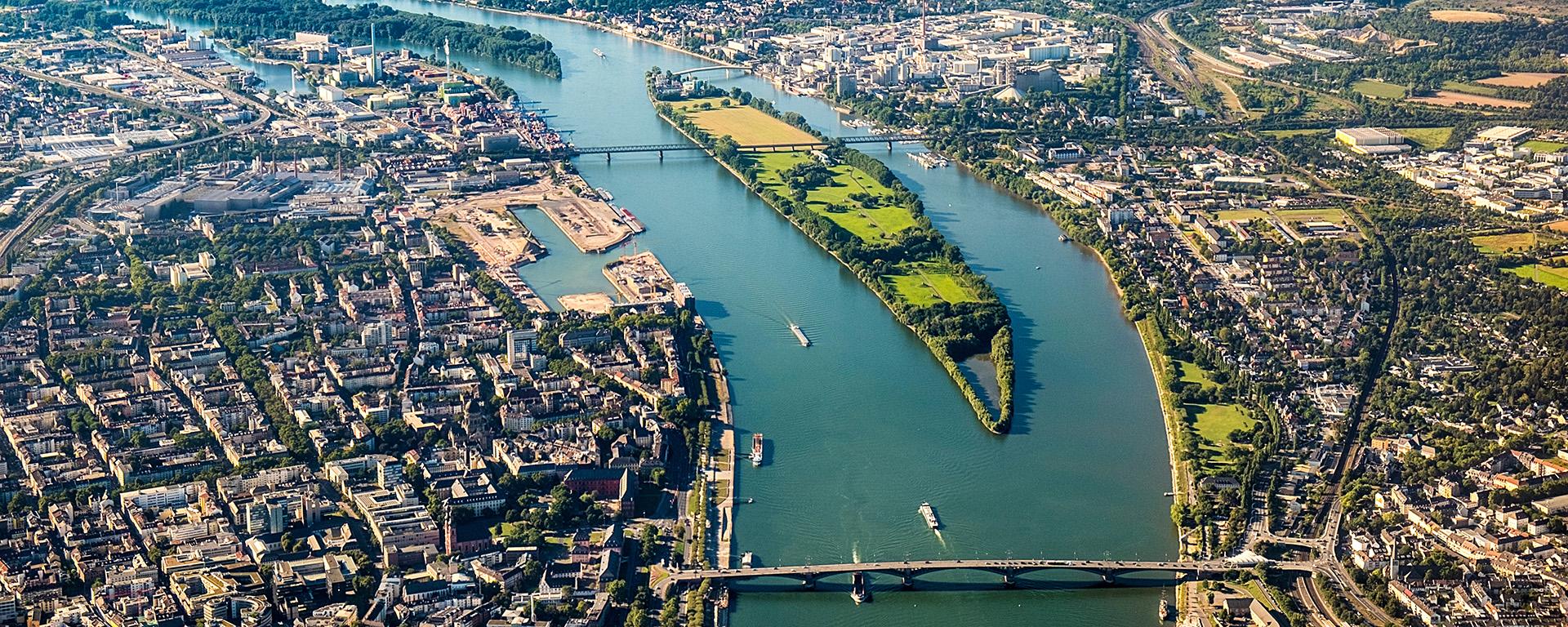 Luftbild Mainz am Rhein