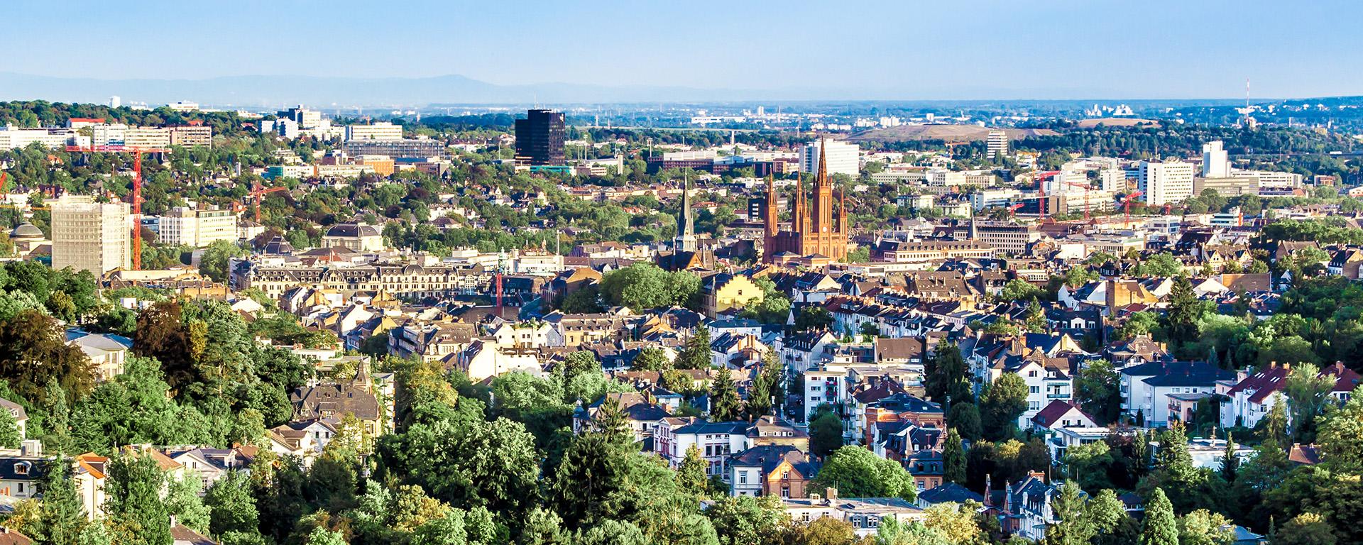 Blick über Wiesbaden